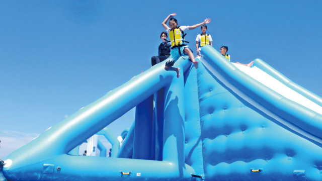 島根 石見海浜公園海上アスレチック海神KAI・JIN《当日・前日予約OK